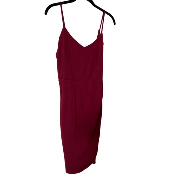 Red Spaghetti Strap Midi Dress - Picture 2 of 5